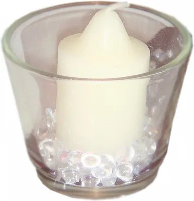 Produktbild von SET : 5 Kerzen & 5 Gläser Tischdekoration Hochzeit Taufe Kommunion Konfirmation VK001