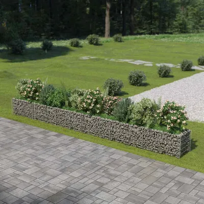 Obrázek produktu pro vidaXL Gabionové zvýšené lůžko z pozinkované oceli 540 × 50 × 50 cm