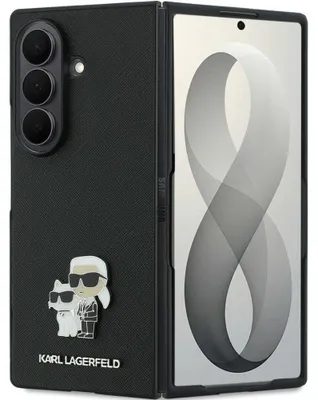Imagen del producto de Funda Karl Lagerfeld Saffiano, diseño Karl&Choupette, para Samsung Galaxy Z Fold8 Ultra, color