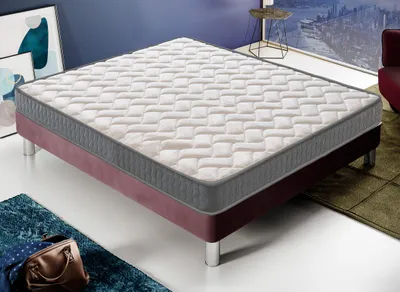 Zdjęcie produktu dla Materac 200 x 200 cm, wysokość 16 cm, materac z pianki zimnej, twardość H3, ergonomiczny, 9 stref