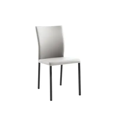 Image de Daimo 1K, chaise, piétement noir, revêtement crème (31507)