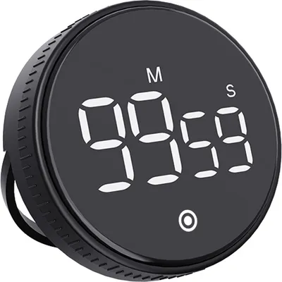Produktbild von Digitaler Produktivitaetstimer, magnetisch, Auf-/Ab-Zaehlerfunktion, wiederaufladbare Uhr mit Staender und grossem LED-Display, geraeuschloser Betrieb, Lautstaerke einstellbar, Zeitmanagement-Tool fuer Kinder zum Testen, ueben, Spielen, Lehren, Lernen, Kochen in der Kueche