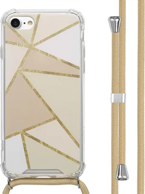 Image de imoshion Étui design avec cordon pour l'Apple iPhone SE (2022 / 2020) / 8 / 7 - Beige Graphic