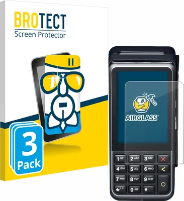 Produktbild von 3x BROTECT Schutzglas für Verifone V400m Schutzfolie Panzer Folie Glas Display Schutz klar