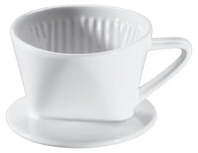 Obrázek produktu pro Kávový filtr z robustní bílé glazované keramiky bez chuti