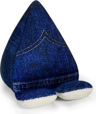 Produktbild von Plusheez Handykissen (Blue Jeans) - Handyhalter - Aufsteller für Handys, Mini-Tablets und E-Reader - Passend für alle Handys - Mit Mikrofaserfläche zum Reinigen von Displays