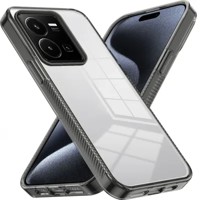 Produktbild von Hülle für vivo Y35 4G / Y22s / Y22 Rutschfest Kristallklare Stoßfeste TPU Bumper Handyhülle Schwarz
