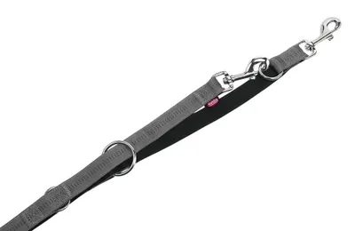 Produktbild von Nobby Soft Grip, Hund, Trainingsleine, Schwarz, Grau, Band, Einfarbig, Nylon