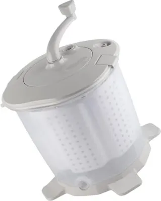 Produktbild von Mini -Waschmaschine, tragbare Handkurbel, manuelles Camping ohne Strom, Maschinenheim, weißes Grau