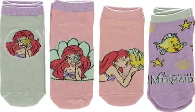 Immagine prodotto di Set di calze della Principessa Disney - confezione da 4 calze, calzini, cavigliere per ragazze 31/34