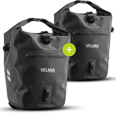 Imagen del producto de Bolsa para bicicleta, ideal para portaequipajes, con asa de transporte práctica. 100% impermeable. Bolsa para portaequipajes de bicicleta, bolsa para portaequipajes trasero
