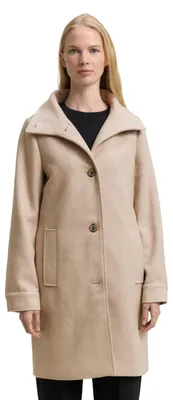 Produktbild von Tom Tailor Damen Wollmantel mit Stehkragen