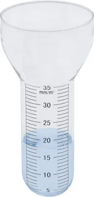 Immagine prodotto di Vetro di ricambio per pluviometro XXL - circa 17 cm - Scala 35mm/m2 - Misuratore di precipitazioni