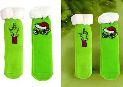 Produktbild von 2er Set Festtags-Muffel Hüttensocken – Kuschelige Weihnachtssocken mit frechem Design 70% Baumwolle – Warm & weich aus Baumwolle-Mikrofaser-Mix