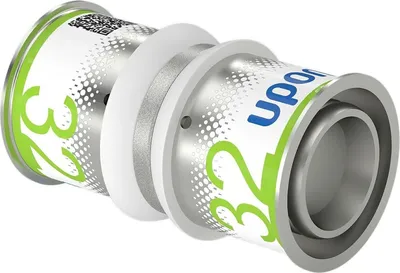 Produktbild von Uponor Kupplung S-Press PLUS aus PPSU 32x32mm