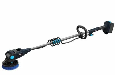Immagine prodotto di Pool Twin-Brush – Pulitore a batteria per piscine e terrazze con spazzola rotante. Include un'asta telescopica (45 cm).