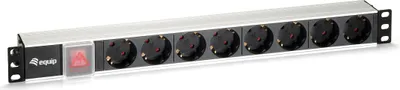 Immagine prodotto di Equip 333293 Presa di corrente Equip 19"(1U)8 vie Schukon. 1,8m guscio in alluminio