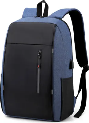 Obrázek produktu pro Batoh na notebook s USB portem dámská pánská brašna na notebook počítačový batoh pro cestování na vysokou školu, služební cesty, vhodný až pro 15,6 palce