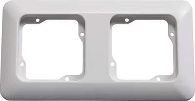 Produktbild von ROTH LANGE 57300 Abdeckrahmen 2-fach Basic ultraweiß