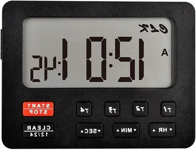 Produktbild von Famanu Digitale Küchenuhr - 4 Timerkanäle - Schwarz