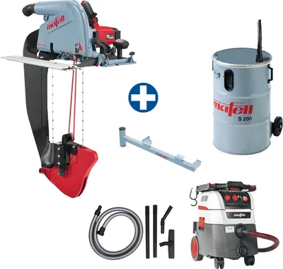 Produktbild von MAFELL Aktionsset Dämmstoff-Seilsäge DSS 300cc mit Absauggerät und Volumensauger