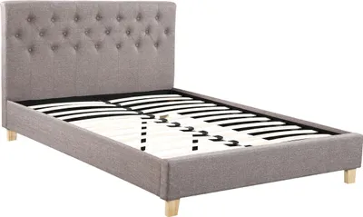 Zdjęcie produktu dla Łóżko podwójne "Emmy" - 140 x 190 cm - Taupe