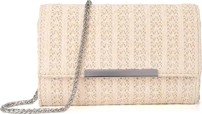 Obrázok produktu pre Dámske kabelky, malé crossbody kabelky a letné slamené plážové kabelky s reťazovými popruhmi