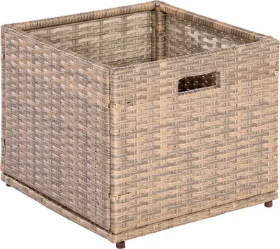 Produktbild von Merxx Unterschiebbox klein für Eckbank Set - Stahlgestell  mit Kunststoffgeflecht grau/beige - 28824-258