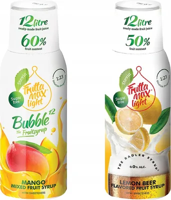 Immagine prodotto di Sciroppi Fruttamax Mango Radler Light , 500 ml, 2 pezzi