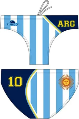 Produktbild von Turbo Argentina 2012 Badeslip Weiß,Blau 9-10 Years Jungen Weiß,Blau 9-10 Years