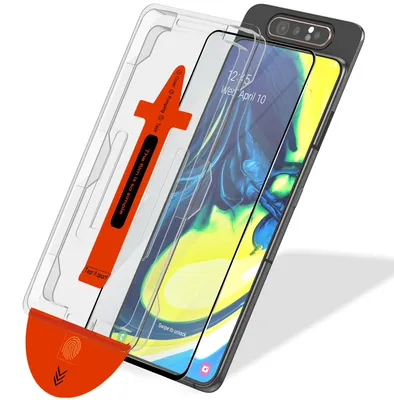 Produktbild von 1-Pack Samsung A80 Displayschutzfolie - Gehärtetes Glas | [Automatische Installation] - Blasenfrei