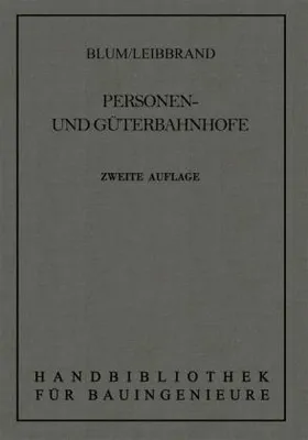 Produktbild von Personen- und Güterbahnhöfe