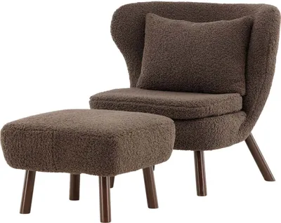 Produktbild von FURNLUX Sessel Ryxo Braun 61cm / Hauptfarbe: Braun / Abmessungen: 61 x 85 x 80 cm