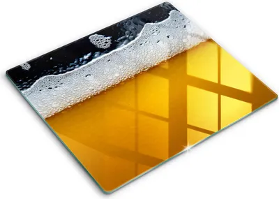 Produktbild von Glasschneideplatte - Herdabdeckplatte - 60x52 - Schneidebrett - Spritzschutz - Biergetränkschaum