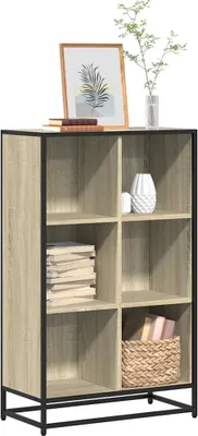 Image de Maison Exclusive - Bibliothèque en chêne Sonoma 65,5x33x107,5 cm Matériau dérivé du bois