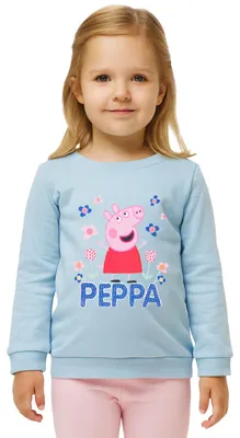 Produktbild von Peppa Wutz Pullover für Mädchen - Kinder Sweatshirt Oberteil Blau 110-116