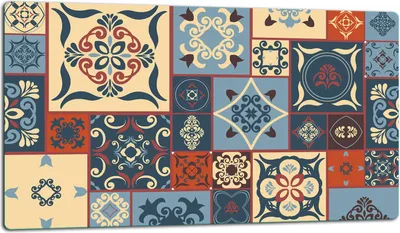 Produktbild von Glasschneidebrett Herdabdeckplatte Glaskeramikkochfeld Universal 52x30 cm Mosaik