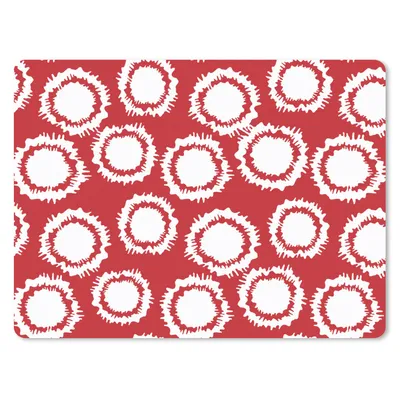 Produktbild von MuchoWow® Mauspad Mousepad Tupfen - Rot - Muster 23x19 cm - Mousepads - Maus Mat - Pad - Mausunterlage - Schreibtischunterlage - Mauspad