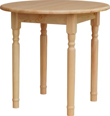 Produktbild von Runder Tisch II aus massivem Kiefernholz lackiert 90 cm