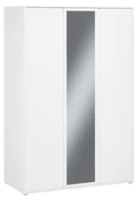 Image de Armoire Forte LISSON, dimensions 130, style moderne et minimaliste, avec 3 portes et étagères
