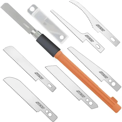 Image de Mini-scie à main avec 8 lames, idéale pour le modélisme et les loisirs