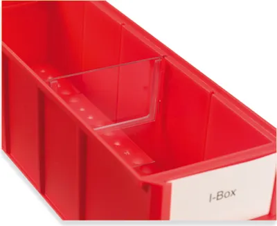 Produktbild von SparSet 100x Trennsteg für schmale Industrieboxen | Breite 9,1cm