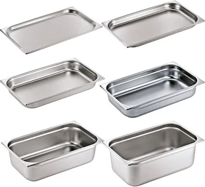 Produktbild von WAS Germany GN Behälter Set Gastronom 1/1, Chromnickelstahl 18/8, 6 tlg.