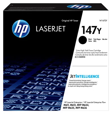 Obrázek produktu pro HP Černá originální tonerová kazeta 147Y LaserJet s extravysokou výtěžností, 42000 str., Černá, 1 kusů