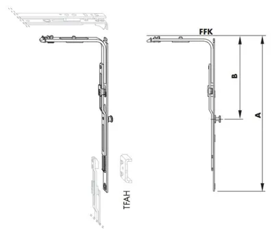 Produktbild von Siegenia Eckumlenkung Umlenkung BSO/K3+ 1RS TEUL2400-100055