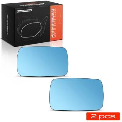 Immagine prodotto di Specchio retrovisore di ricambio - Specchio esterno sinistro e destro - 2 pezzi - Compatibile con BMW Serie 3 E30, Serie 5 E34, Serie 7 E32 - Regolazione manuale - Non riscaldato - Per veicoli con guida a sinistra