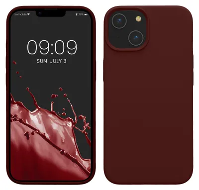 Produktbild von kwmobile Handyhülle für iPhone 14 Hülle, für iPhone 14 Case - Hülle Silikon - kabelloses Laden - Bordeaux Violett