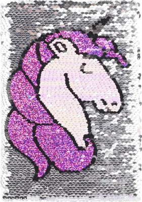 Image de Baagl Carnet de notes paillettes pour filles Ligné - Journal A5 pour enfants avec lignes - Bloc-notes Journal Notebook pour l'école (Licorne)
