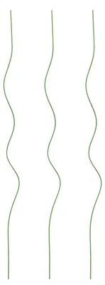 Obrázek produktu pro Spirálová opora pro rajčata – opěrná tyč/opora pro popínavé rostliny – 75 cm – kov – sada 3 ks – světle zelená