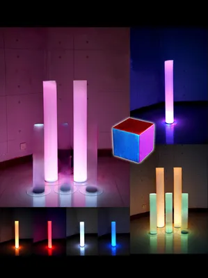 Produktbild von Wasser Säule 12*60 Wasserwand Säulen Wand Trennwand Led Beleuchtet Wassersäulen